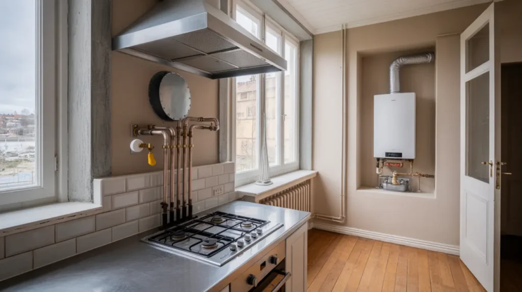 nyinstallation av gash ll gaspanna och restaurangk k i r sunda solna
